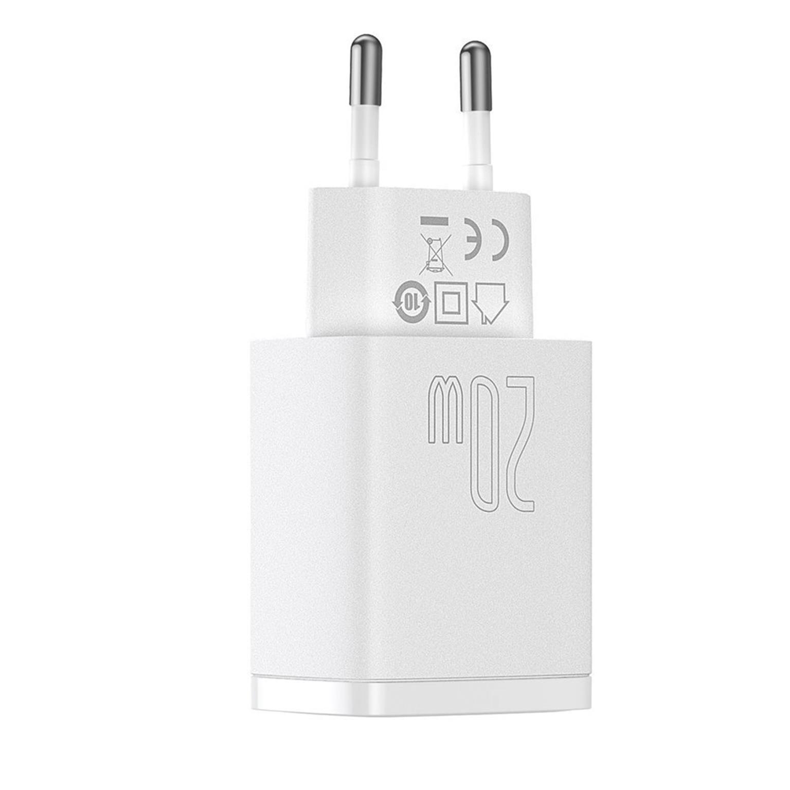 Baseus Netzteil – 1x USB-A + 1x USB-C Ladegerät für Smartphones und andere Geräte, Compact Serie, 20W – Weiteres Produktbild 3 Baseus Netzteil – 1x USB-A + 1x USB-C Ladegerät für Smartphones und andere Geräte, Compact Serie, 20W – Weiteres Produktbild 3