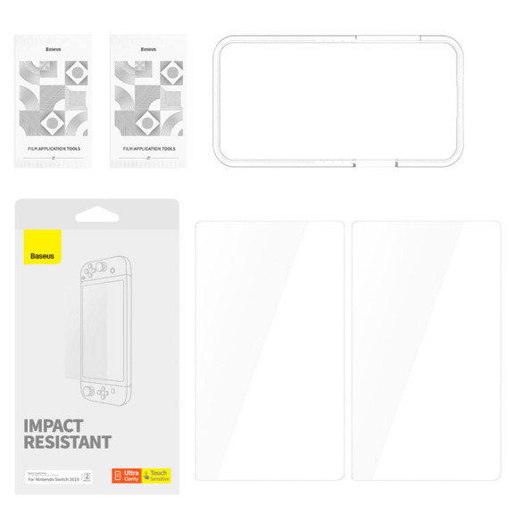 Baseus Crystal Panzerglas – Panzerglas Schutzfolie mit Montageset für Nintendo Switch – Weiteres Produktbild 5 Baseus Crystal Panzerglas – Panzerglas Schutzfolie mit Montageset für Nintendo Switch – Weiteres Produktbild 5