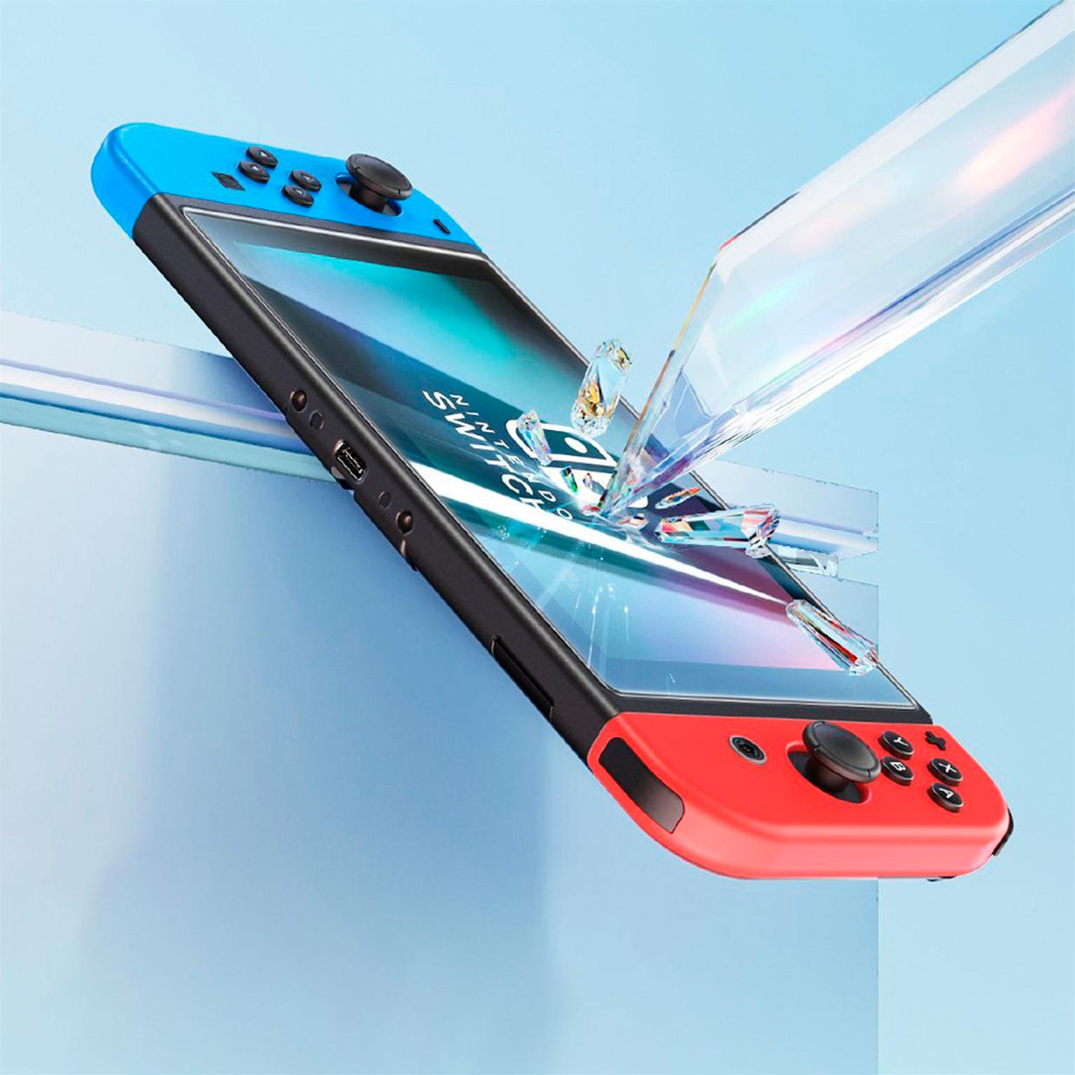 Baseus Crystal Panzerglas – Panzerglas Schutzfolie mit Montageset für Nintendo Switch OLED – Weiteres Produktbild 2 Baseus Crystal Panzerglas – Panzerglas Schutzfolie mit Montageset für Nintendo Switch OLED – Weiteres Produktbild 2
