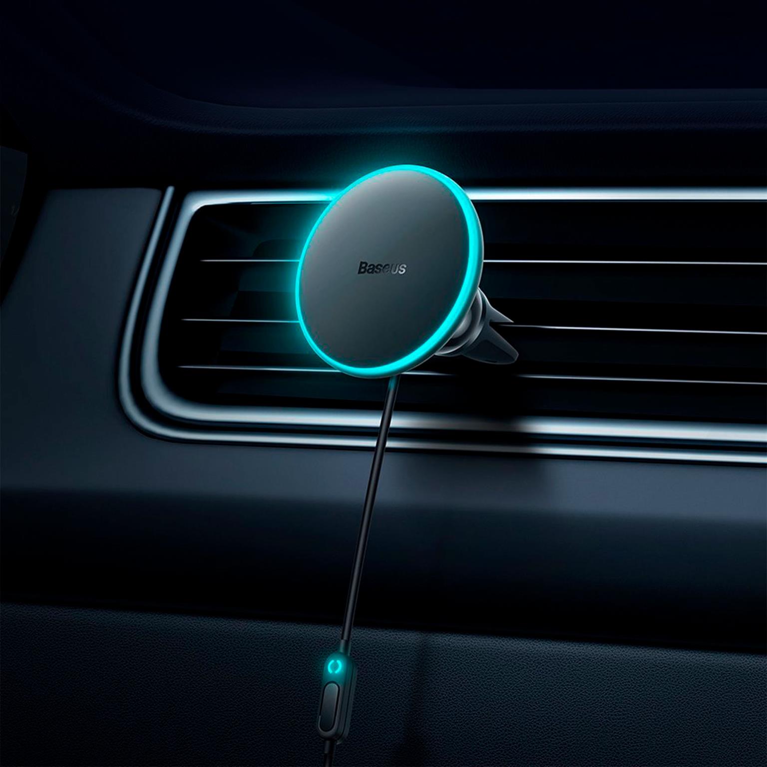 Baseus MagSafe Autoladegerät – 15W induktives Ladegerät für Smartphones und andere Geräte, CW01 Serie, USB-A – Weiteres Produktbild 3 Baseus MagSafe Autoladegerät – 15W induktives Ladegerät für Smartphones und andere Geräte, CW01 Serie, USB-A – Weiteres Produktbild 3