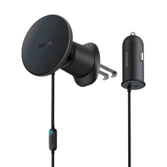 Baseus MagSafe Autoladegerät – 15W induktives Ladegerät für Smartphones und andere Geräte, CW01 Serie, USB-C – Schwarz Baseus MagSafe Autoladegerät – 15W induktives Ladegerät für Smartphones und andere Geräte, CW01 Serie, USB-C – Schwarz