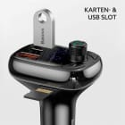 Baseus FM Transmitter Bluetooth 5.0 – Auto Musik Streaming, USB Schnellladegerät, Kfz Bluetooth Adapter – Weiteres Produktbild 4