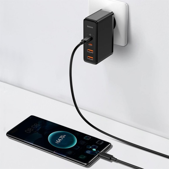 Baseus GaN2 Pro Schnellladegerät – 100W Leistung, USB-C und USB Netzteil, Netzteil mit 2x USB-C und 2x USB – Weiteres Produktbild 5