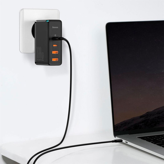 Baseus GaN2 Pro Schnellladegerät – 100W Leistung, USB-C und USB Netzteil, Netzteil mit 2x USB-C und 2x USB – Weiteres Produktbild 6 Baseus GaN2 Pro Schnellladegerät – 100W Leistung, USB-C und USB Netzteil, Netzteil mit 2x USB-C und 2x USB – Weiteres Produktbild 6