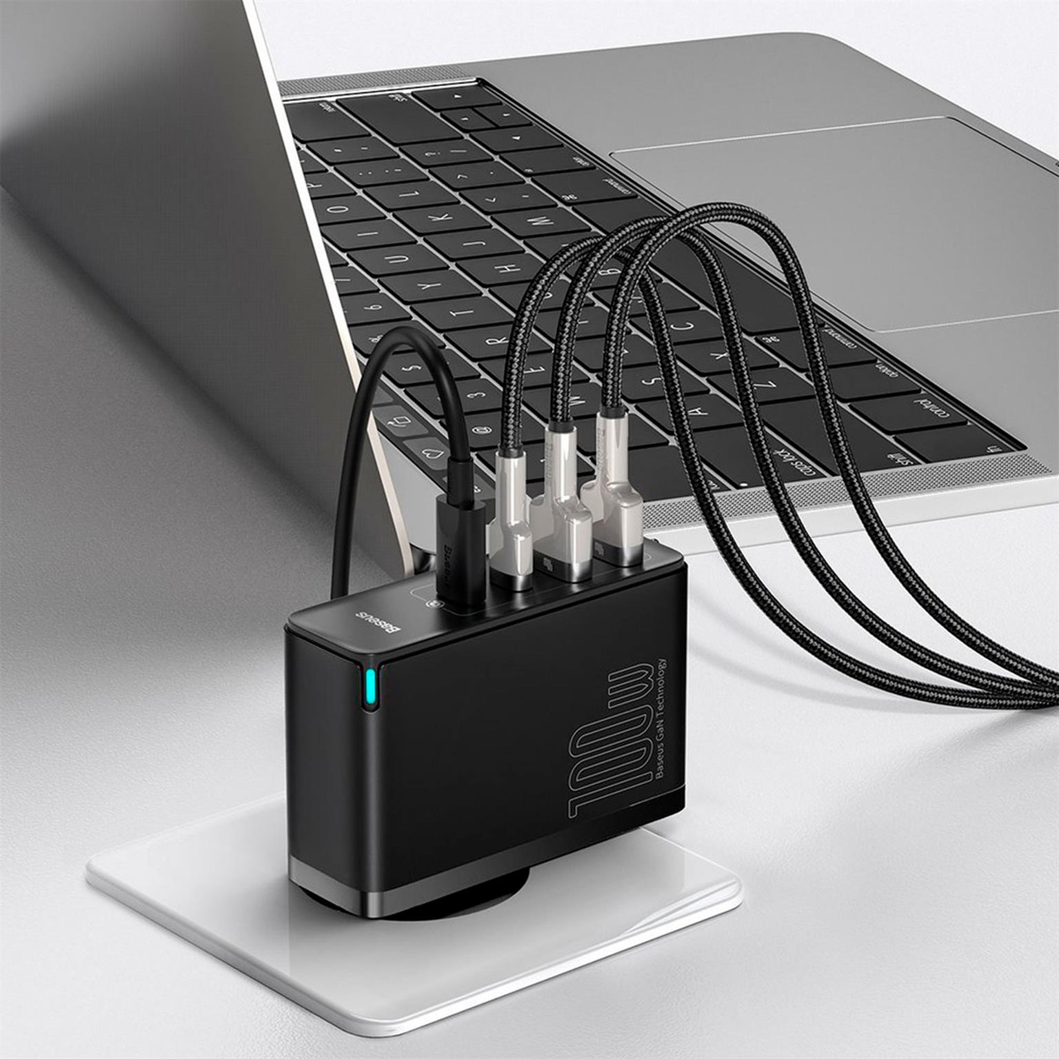 Baseus GaN2 Pro Schnellladegerät – 100W Leistung, USB-C und USB Netzteil, Netzteil mit 2x USB-C und 2x USB – Weiteres Produktbild 7 Baseus GaN2 Pro Schnellladegerät – 100W Leistung, USB-C und USB Netzteil, Netzteil mit 2x USB-C und 2x USB – Weiteres Produktbild 7
