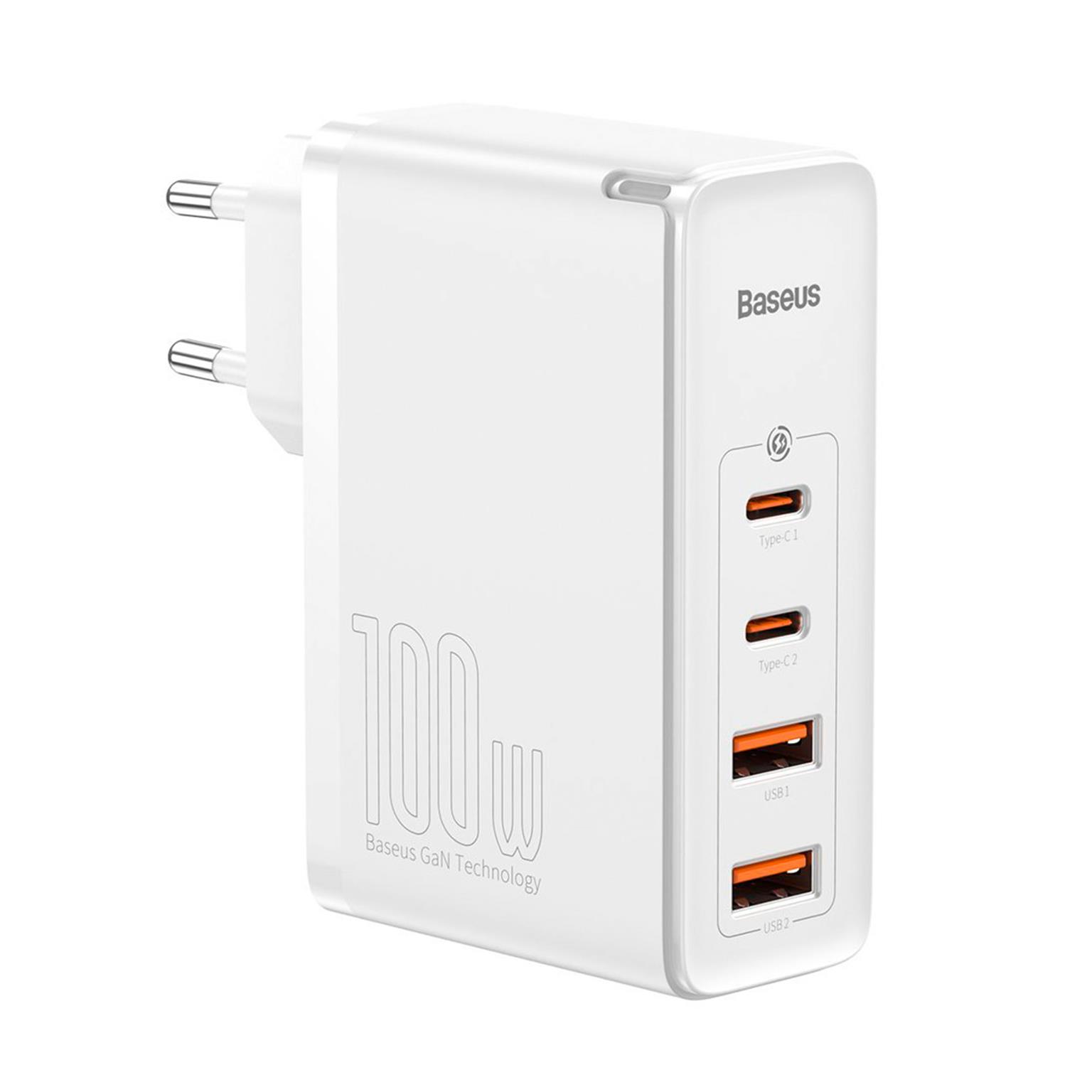 Baseus GaN2 Pro Schnellladegerät – 100W Leistung, USB-C und USB Netzteil, Netzteil mit 2x USB-C und 2x USB – undefined