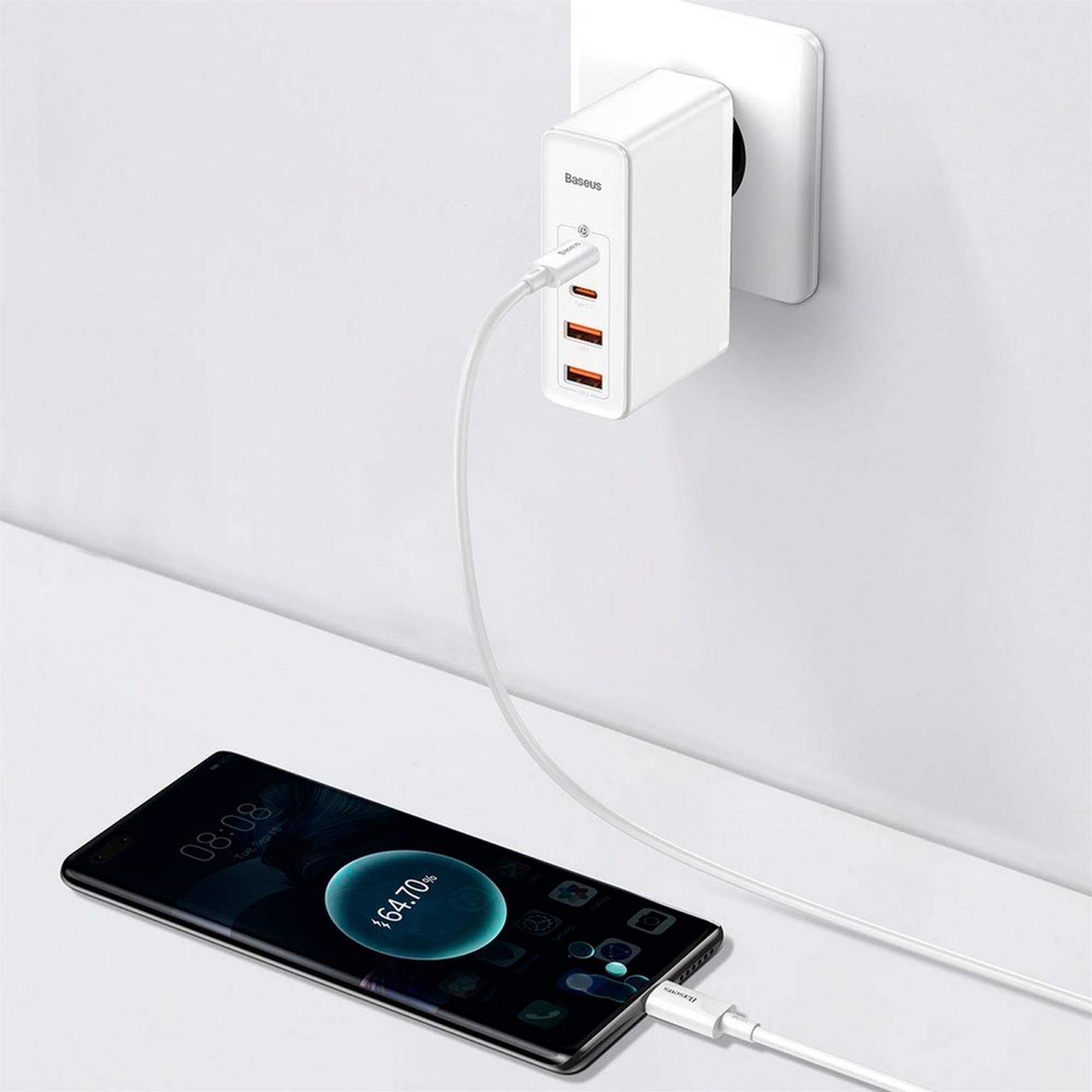Baseus GaN2 Pro Schnellladegerät – 100W Leistung, USB-C und USB Netzteil, Netzteil mit 2x USB-C und 2x USB – Weiteres Produktbild 4