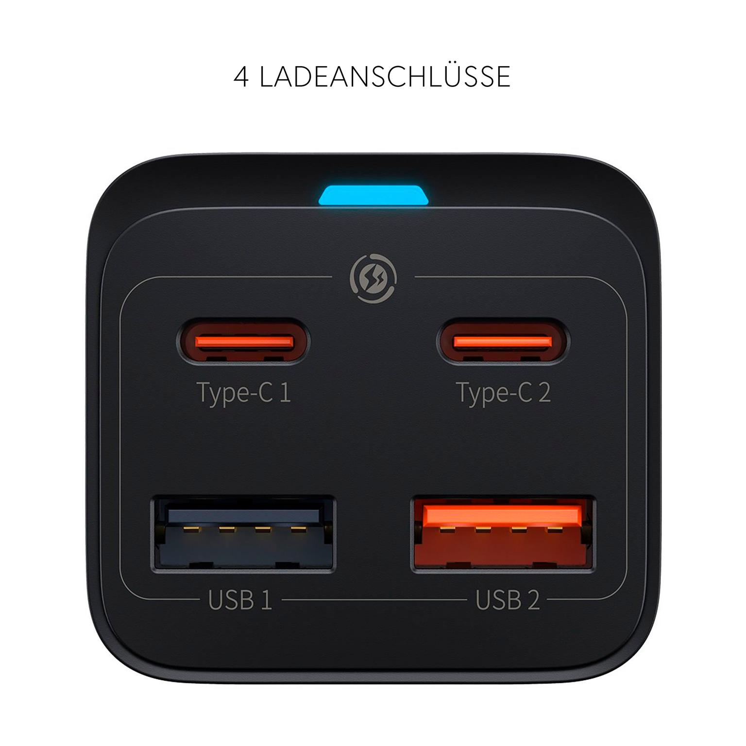 Baseus GaN3 Pro – USB-C Power Adapter, 65W Schnellladegerät – Weiteres Produktbild 3