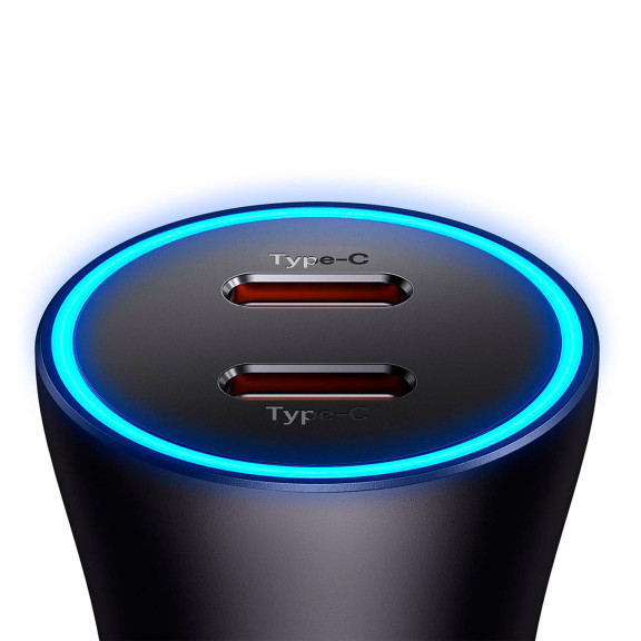 Baseus Autoladegerät – Kfz USB-Ladegerät im Zigarettenanzünder für Smartphones, 2x USB-C, 40W – Weiteres Produktbild 4