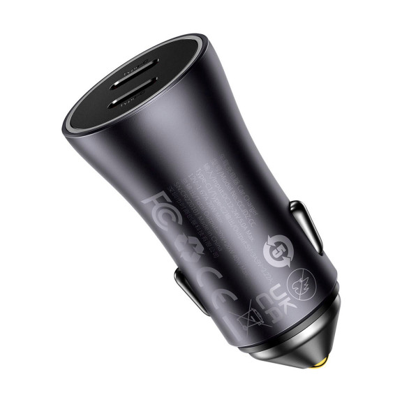 Baseus Autoladegerät – Kfz USB-Ladegerät im Zigarettenanzünder für Smartphones, 2x USB-C, 40W – Weiteres Produktbild 6