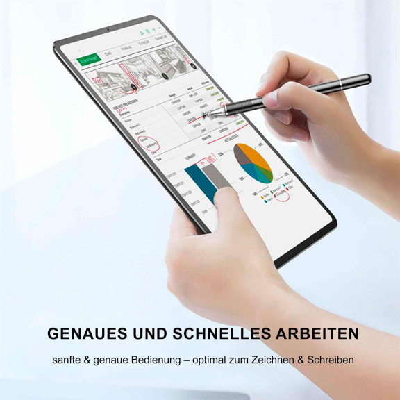 Baseus Golden Cudgel – Doppelseitiger Kapazitiver Stylus, Zeichenstift für Tablets mit Präzisionsscheibe – Weiteres Produktbild 5