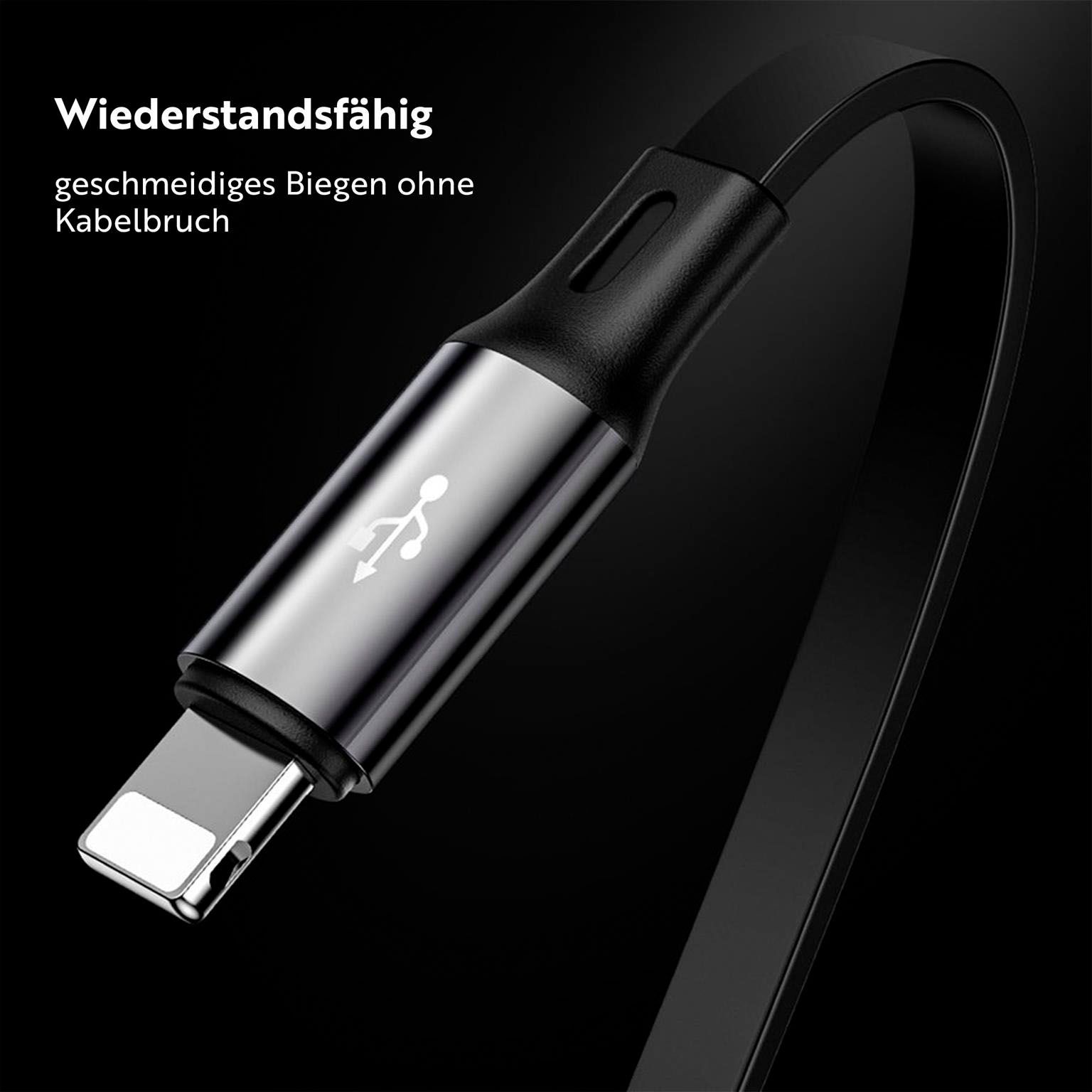 Baseus multifunktionales 3-in-1 Ladekabel - USB-C/Lightning/Micro-USB für Smartphones - 1,2 Meter - Aufrollbar – Weiteres Produktbild 3 Baseus multifunktionales 3-in-1 Ladekabel - USB-C/Lightning/Micro-USB für Smartphones - 1,2 Meter - Aufrollbar – Weiteres Produktbild 3