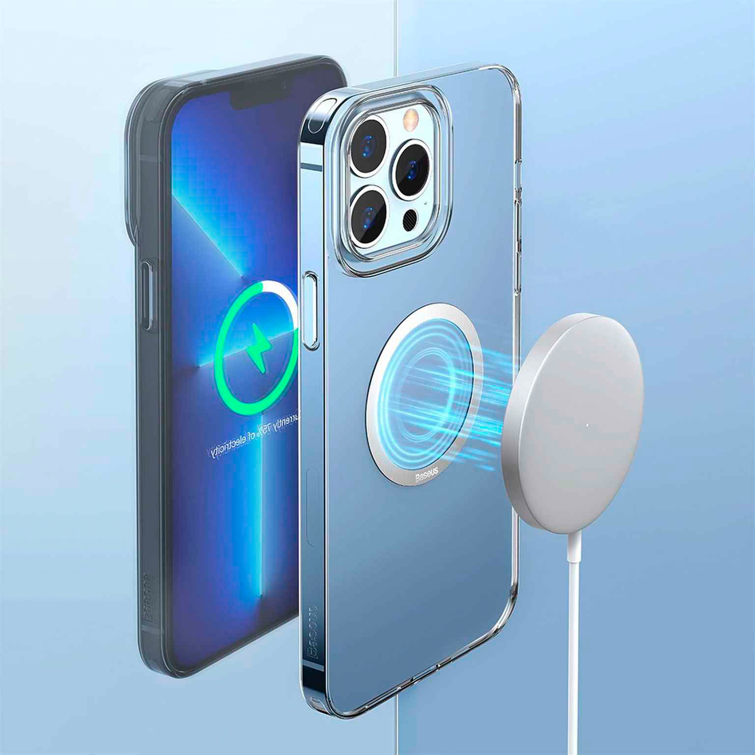 Baseus Halo Series Magnetring – MagSafe Ladegerät, QI-Ladegerät, MagSafe Ring für einfaches Laden – Weiteres Produktbild 7