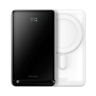 Baseus Induktive MagSafe Powerbank – für iPhone 5 - 16 und iPad Modelle, Hochleistungs-Powerbank, 10000mAh – Weiß Baseus Induktive MagSafe Powerbank – für iPhone 5 - 16 und iPad Modelle, Hochleistungs-Powerbank, 10000mAh – Weiß