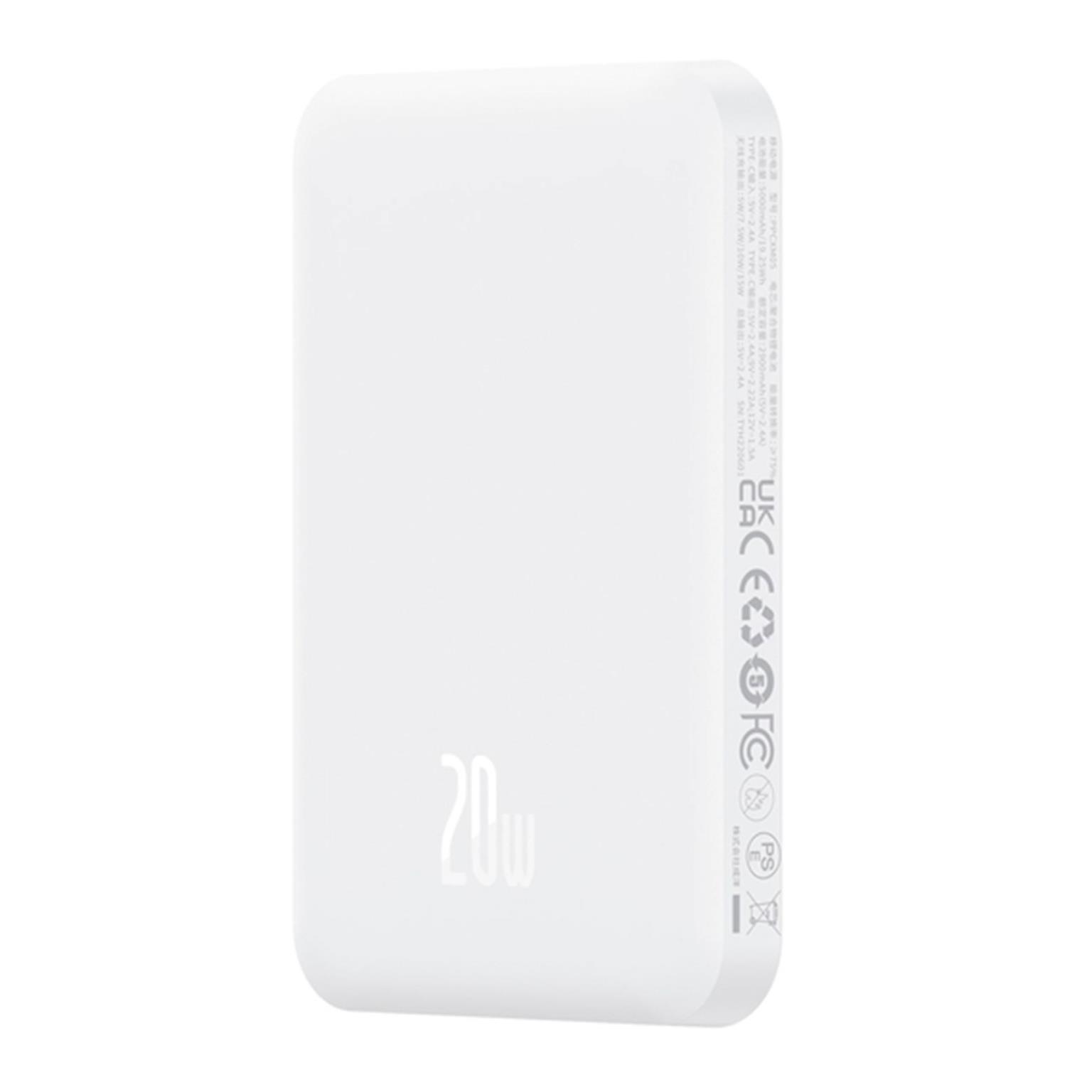 Baseus Induktive MagSafe Powerbank – für iPhone 5 - 16 und iPad Modelle, Hochleistungs-Powerbank, 5000mAh – undefined
