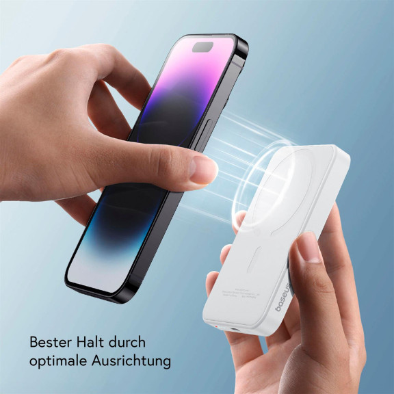 Baseus Induktive MagSafe Powerbank – für iPhone 5 - 16 und iPad Modelle, Hochleistungs-Powerbank, 5000mAh – Weiteres Produktbild 3 Baseus Induktive MagSafe Powerbank – für iPhone 5 - 16 und iPad Modelle, Hochleistungs-Powerbank, 5000mAh – Weiteres Produktbild 3