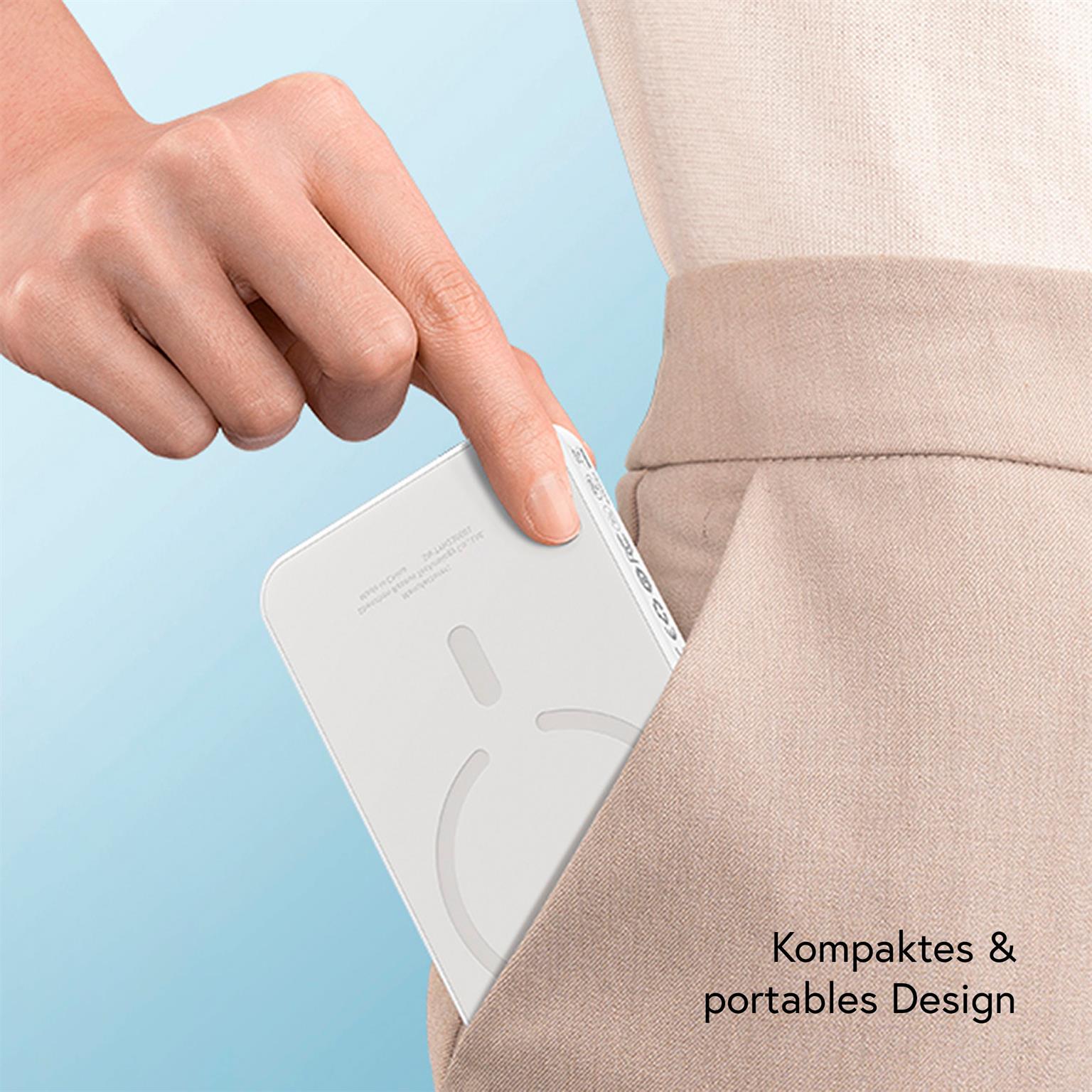 Baseus Induktive MagSafe Powerbank – für iPhone 5 - 16 und iPad Modelle, Hochleistungs-Powerbank, 5000mAh – Weiteres Produktbild 5 Baseus Induktive MagSafe Powerbank – für iPhone 5 - 16 und iPad Modelle, Hochleistungs-Powerbank, 5000mAh – Weiteres Produktbild 5