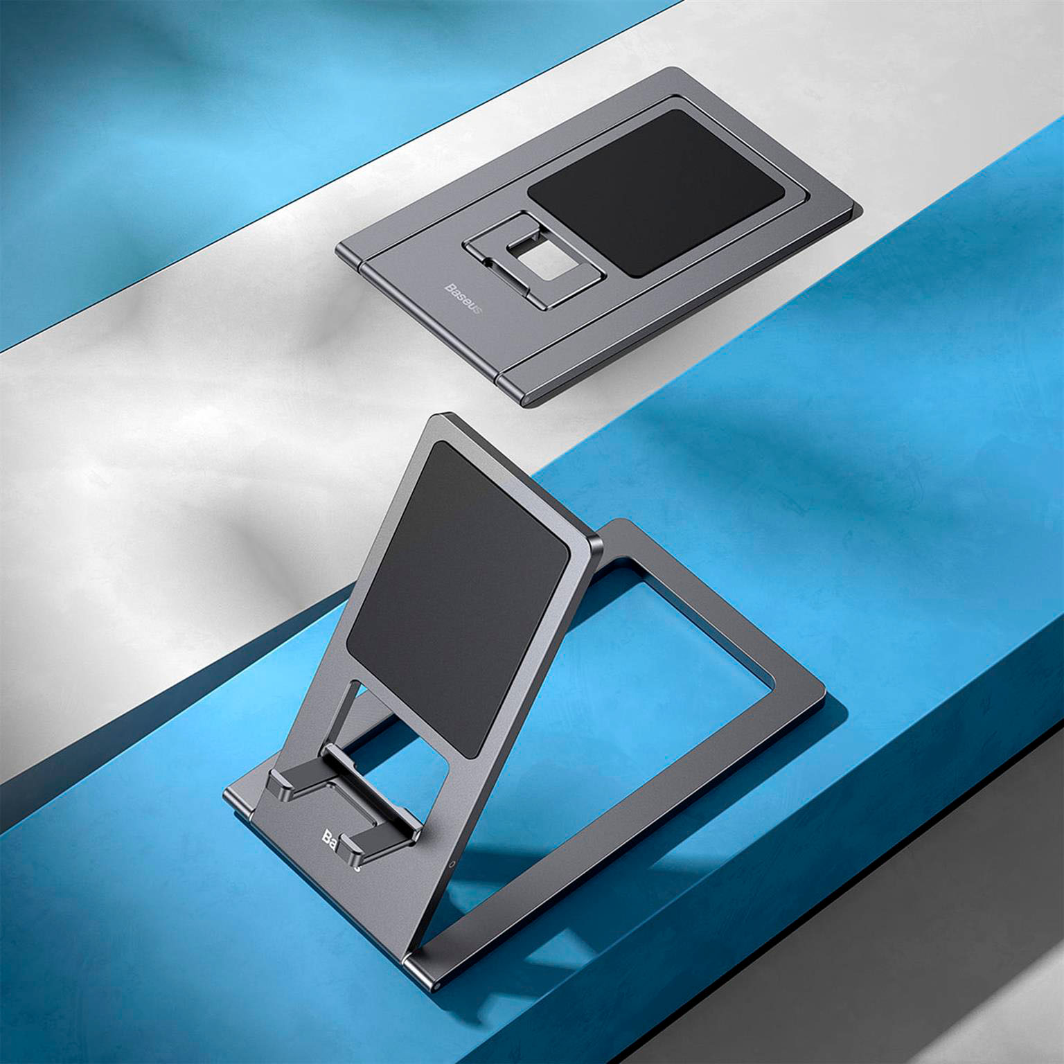 Baseus Klappbarer Handy- und Tablethalter – Handyhalterung Aluminiumlegierung, Mobile Handyhalterung, Verstellbar – Weiteres Produktbild 7
