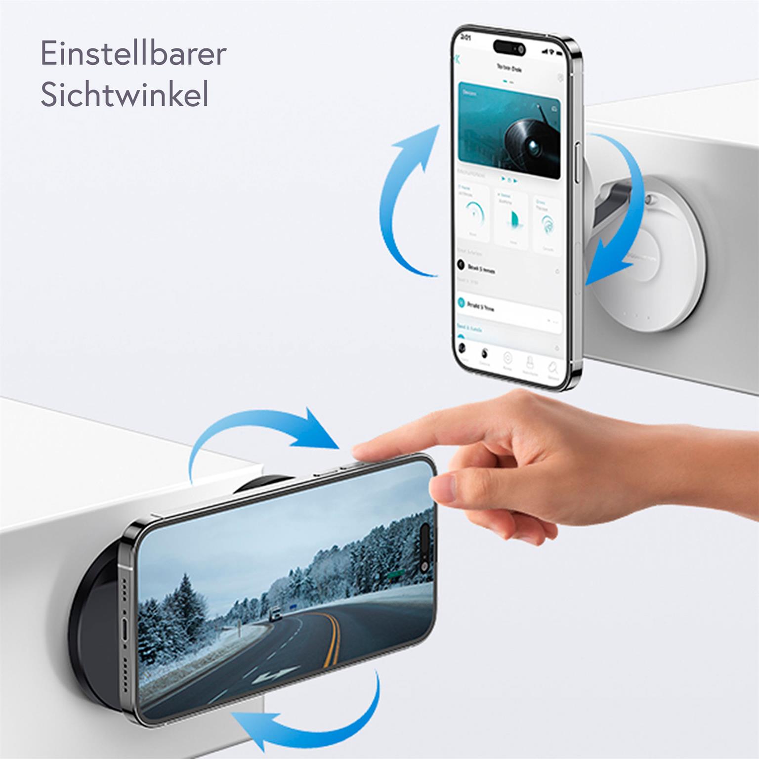 Baseus MagPro – Starker Magnet Handyhalter, Flexibel für Diverse Oberflächen – Weiteres Produktbild 3