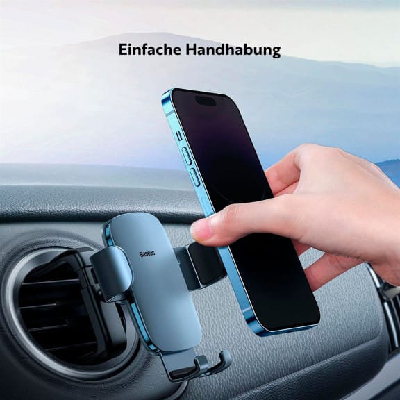 Baseus Kfz-Halterung mit Gravity-Funktion – für Smartphones, Metal Age II Gravity, für Rundlüftungen – Weiteres Produktbild 4 Baseus Kfz-Halterung mit Gravity-Funktion – für Smartphones, Metal Age II Gravity, für Rundlüftungen – Weiteres Produktbild 4