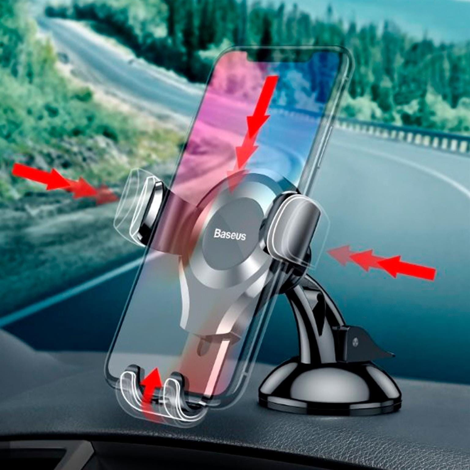 Osculum Gravitations-Autohalterung – Smartphone-Halterung Windschutzscheibe, verstellbare Autohalterung – Weiteres Produktbild 8 Osculum Gravitations-Autohalterung – Smartphone-Halterung Windschutzscheibe, verstellbare Autohalterung – Weiteres Produktbild 8