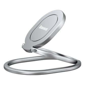 Baseus Rails – Selbstklebender Ringhalter, ausklappbar für Smartphones, stylisch und praktisch – Silber Baseus Rails – Selbstklebender Ringhalter, ausklappbar für Smartphones, stylisch und praktisch – Silber