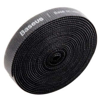 Baseus Klettband Rolle – Kabelorganizer für Smartphones und andere Geräte, Rainbow Circle Serie, 3 m – Schwarz Baseus Klettband Rolle – Kabelorganizer für Smartphones und andere Geräte, Rainbow Circle Serie, 3 m – Schwarz