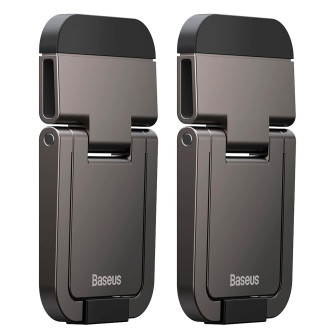 Baseus Laptop-Standfüße (2 Stk.) – Selbstklebende Notebook Füße, Laptop Aufsteller, 3M-Klebefolie – Grau