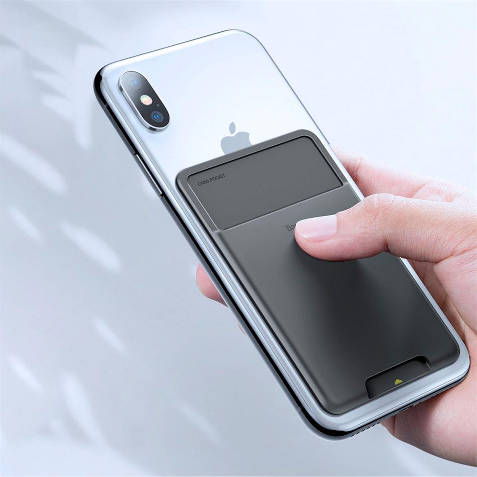 Baseus Card Pocket Universal – Kartenhalter für Handy mit Silikon, Kartenetui selbstklebend – Weiteres Produktbild 5