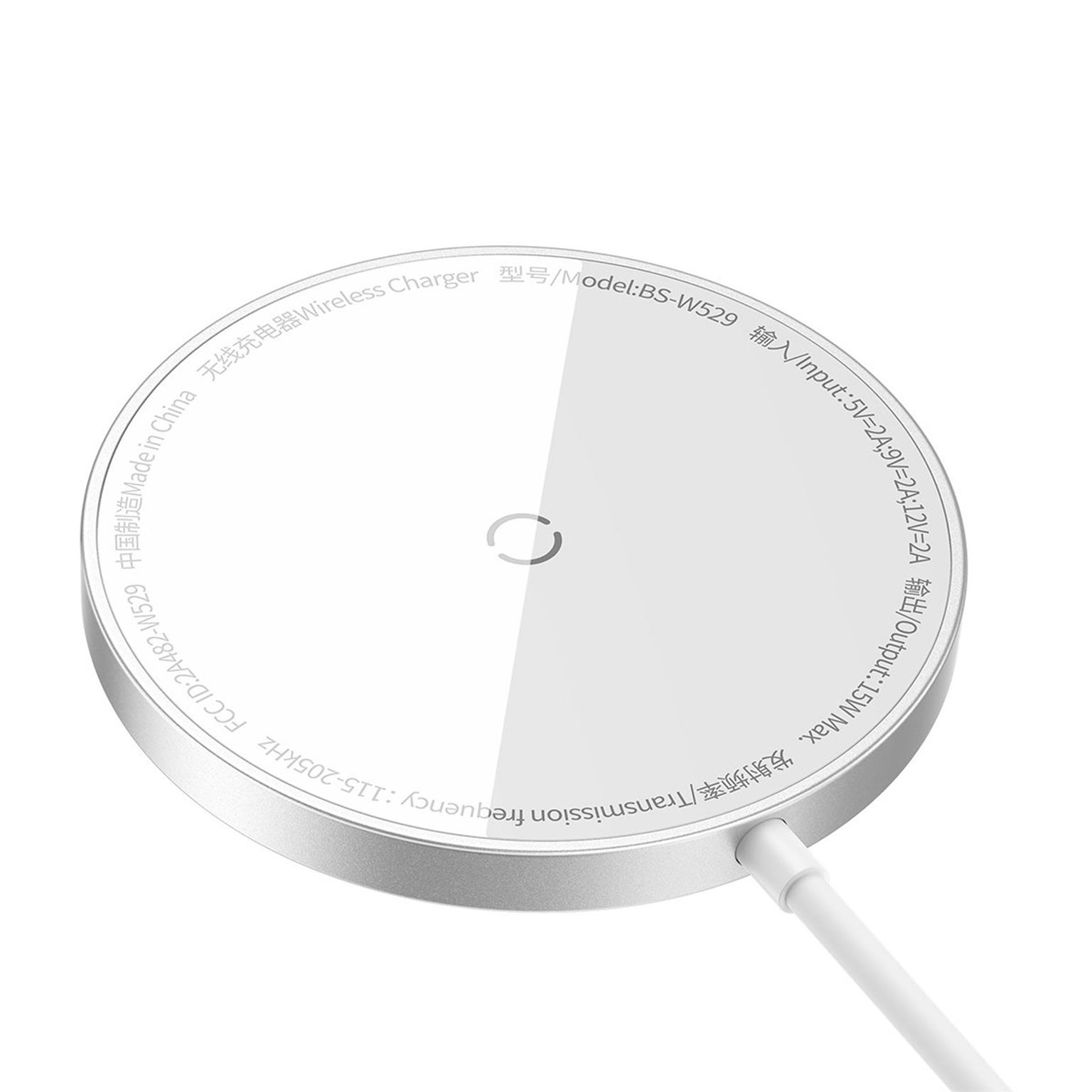 Baseus Simple Mini3 Induktionsladegerät – Kabelloses 15W Ladegerät, Schnellladegerät mit Qi-Technologie – Weiteres Produktbild 2