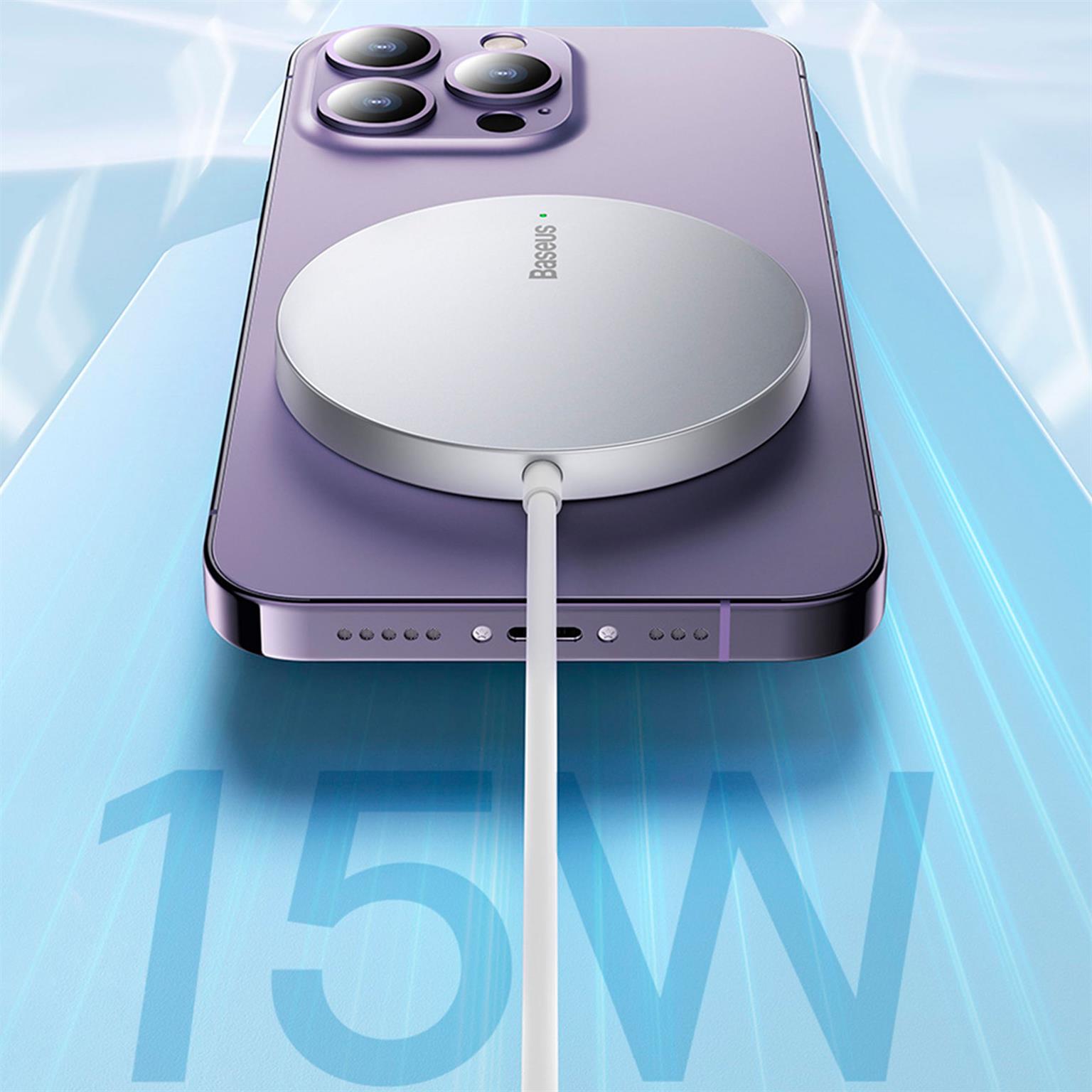 Baseus Simple Mini3 Induktionsladegerät – Kabelloses 15W Ladegerät, Schnellladegerät mit Qi-Technologie – Weiteres Produktbild 5