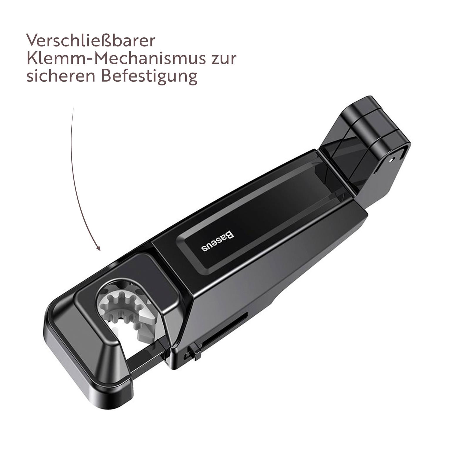 Baseus Smartphone Halterung – Rücksitz Handyhalterung, Smartphone Halterung Kopfstütze für verschiedene Modelle – Weiteres Produktbild 2
