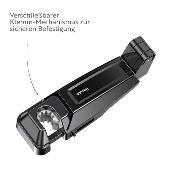 Baseus Smartphone Halterung – Rücksitz Handyhalterung, Smartphone Halterung Kopfstütze für verschiedene Modelle – Weiteres Produktbild 2
