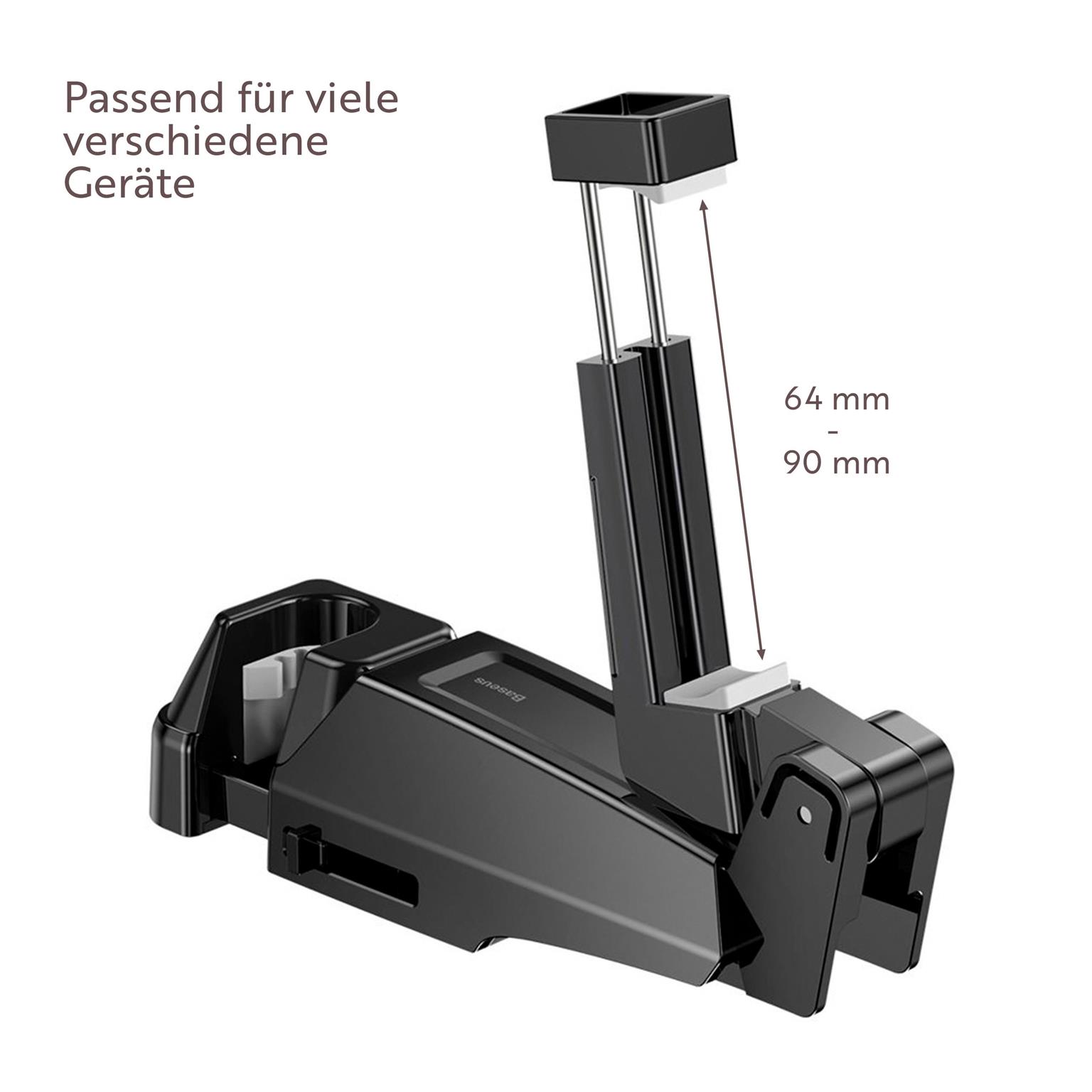 Baseus Smartphone Halterung – Rücksitz Handyhalterung, Smartphone Halterung Kopfstütze für verschiedene Modelle – Weiteres Produktbild 4 Baseus Smartphone Halterung – Rücksitz Handyhalterung, Smartphone Halterung Kopfstütze für verschiedene Modelle – Weiteres Produktbild 4