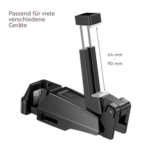 Baseus Smartphone Halterung – Rücksitz Handyhalterung, Smartphone Halterung Kopfstütze für verschiedene Modelle – Weiteres Produktbild 4 Baseus Smartphone Halterung – Rücksitz Handyhalterung, Smartphone Halterung Kopfstütze für verschiedene Modelle – Weiteres Produktbild 4