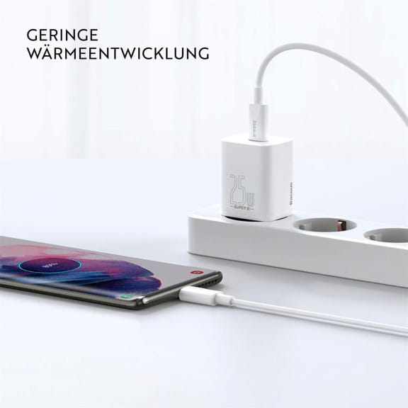 Baseus Super Si 1C Schnellladegerät USB Typ C 25W – USB-C Schnellladegerät für Smartphone, Tablet, Laptop – Weiteres Produktbild 5 Baseus Super Si 1C Schnellladegerät USB Typ C 25W – USB-C Schnellladegerät für Smartphone, Tablet, Laptop – Weiteres Produktbild 5