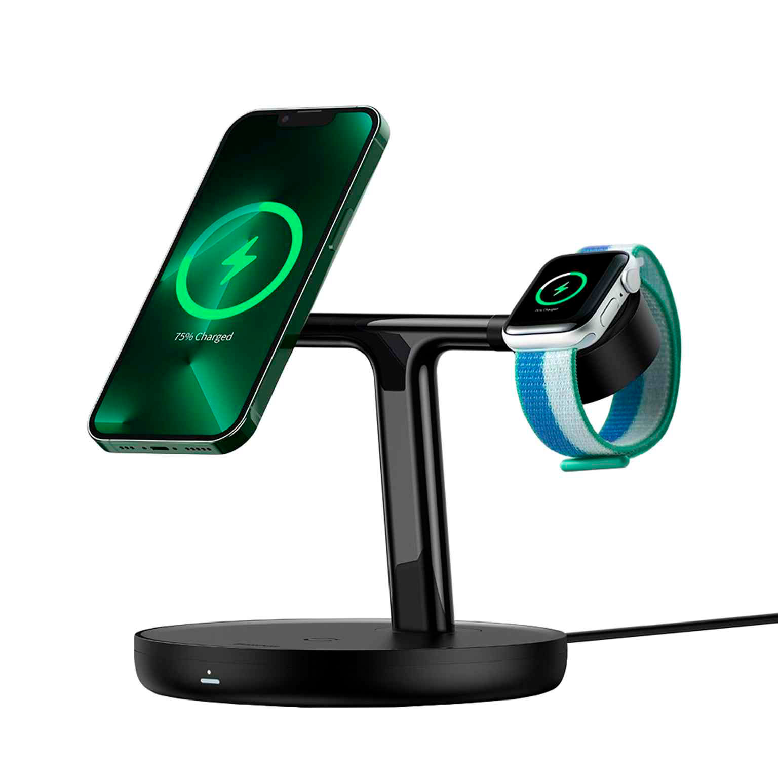 Baseus Swan 3-in1 Qi-Ladegerät – Induktives Laden für iPhone MagSafe, iWatch und AirPods – undefined