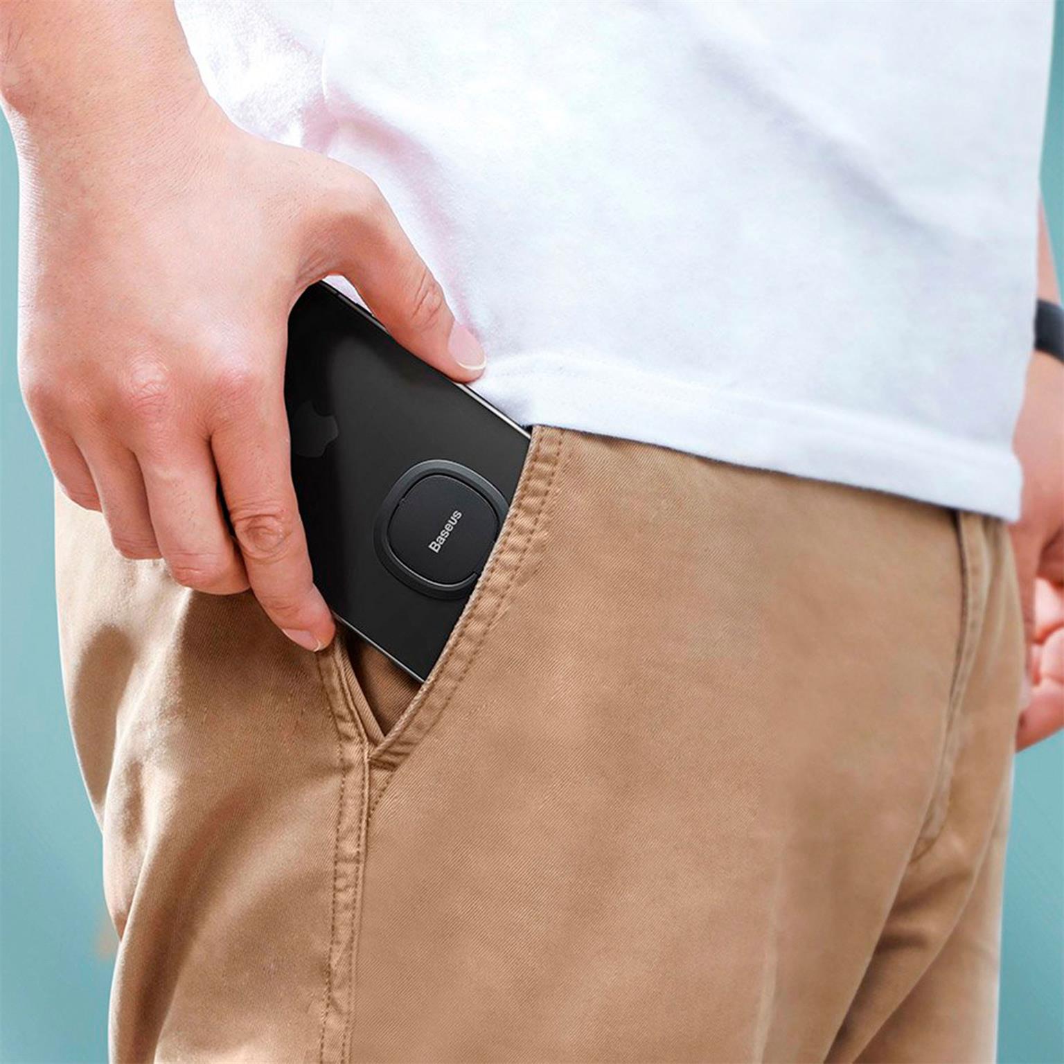 Baseus Ultradünner Selbstklebender Ringhalter – Handy Ringhalter, Ultradünner Ringhalter für Smartphones – Weiteres Produktbild 6