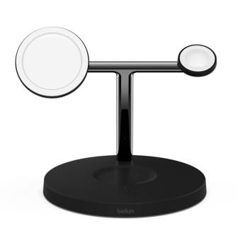 Belkin Boost Charge Pro 3-in-1-Ladegerät mit MagSafe – Induktives USB-C Ladegerät Magnetische Ausrichtung 15W – Schwarz Belkin Boost Charge Pro 3-in-1-Ladegerät mit MagSafe – Induktives USB-C Ladegerät Magnetische Ausrichtung 15W – Schwarz