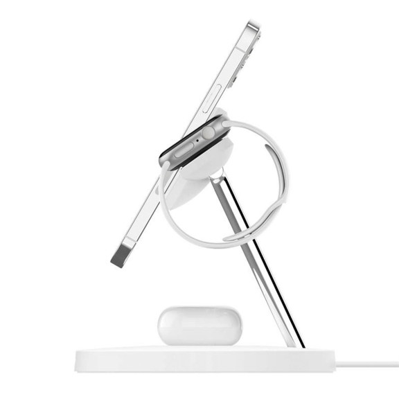 Belkin Boost Charge Pro 3-in-1-Ladegerät mit MagSafe – Induktives USB-C Ladegerät Magnetische Ausrichtung 15W – Weiteres Produktbild 3