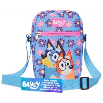 Bluey Umhängetasche – Kleine Handtasche für Mädchen, Crossbody Tasche mit verstellbarem Schulterriemen – Hellblau Bluey Umhängetasche – Kleine Handtasche für Mädchen, Crossbody Tasche mit verstellbarem Schulterriemen – Hellblau