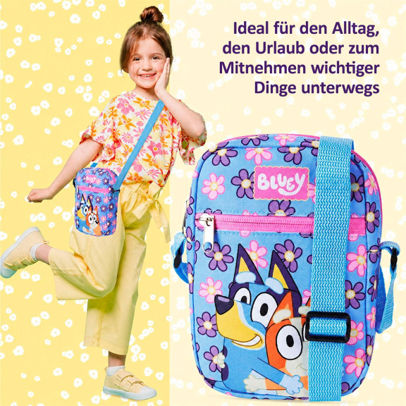 Bluey Umhängetasche – Kleine Handtasche für Mädchen, Crossbody Tasche mit verstellbarem Schulterriemen – Weiteres Produktbild 2 Bluey Umhängetasche – Kleine Handtasche für Mädchen, Crossbody Tasche mit verstellbarem Schulterriemen – Weiteres Produktbild 2