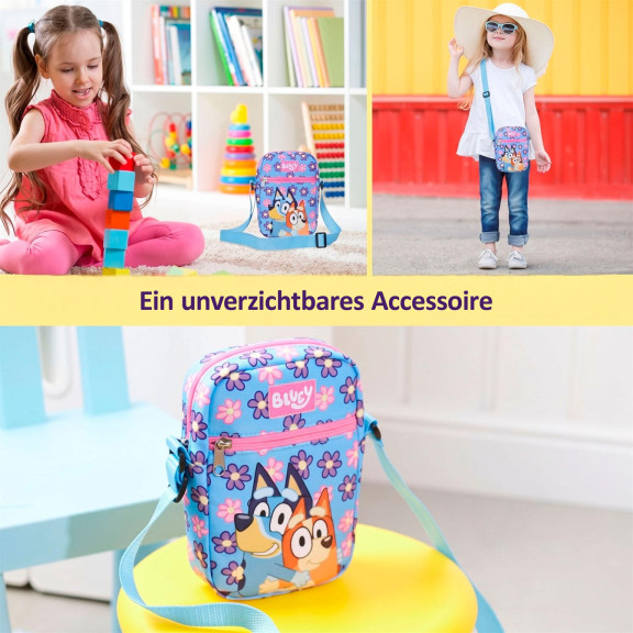 Bluey Umhängetasche – Kleine Handtasche für Mädchen, Crossbody Tasche mit verstellbarem Schulterriemen – Weiteres Produktbild 6 Bluey Umhängetasche – Kleine Handtasche für Mädchen, Crossbody Tasche mit verstellbarem Schulterriemen – Weiteres Produktbild 6