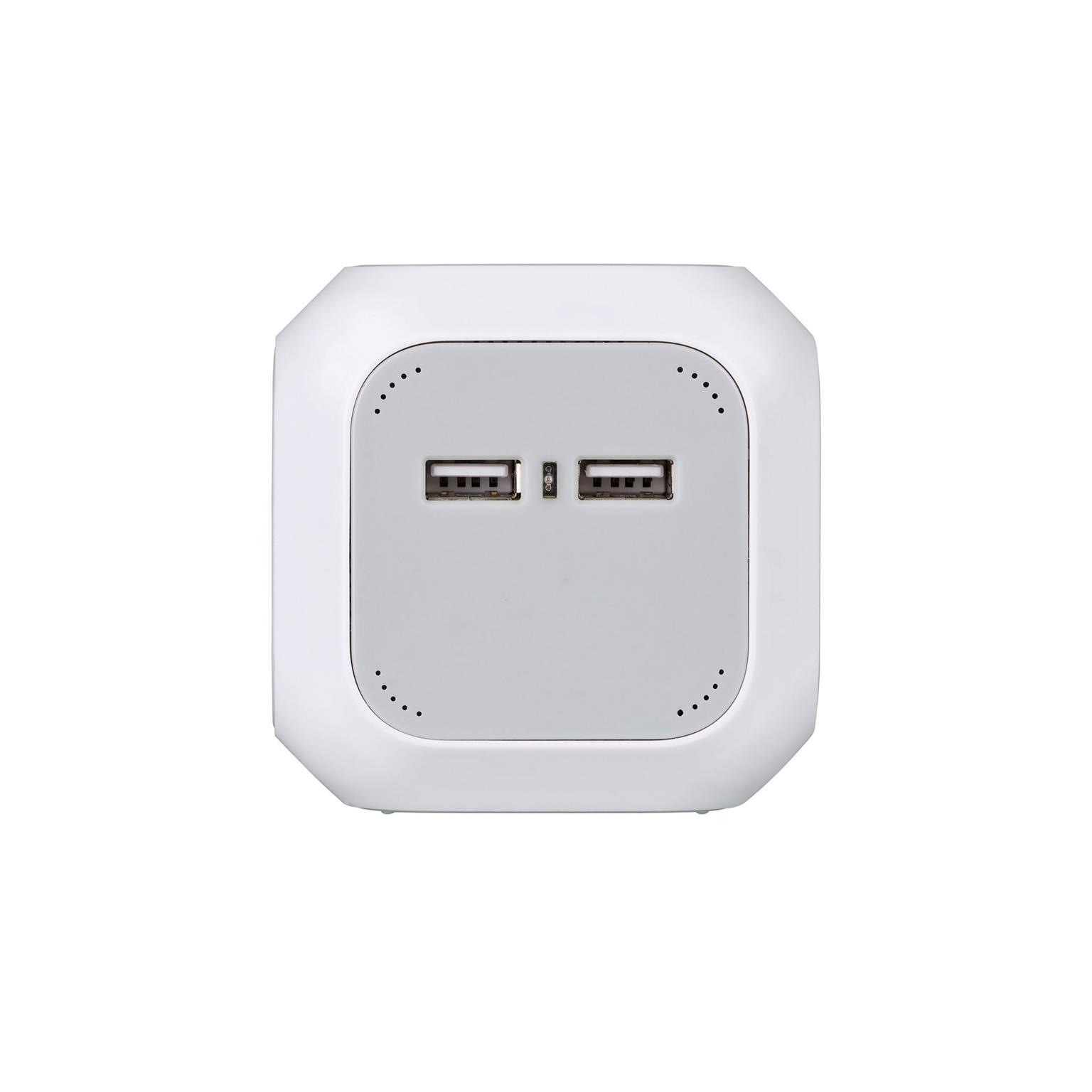 brennenstuhl ALEA-Power USB-Charger Steckdosenblock 4-fach – Mehrfachsteckdose mit USB Charger 1,4m Kabel – Weiteres Produktbild 2