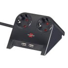 brennenstuhl Desktop-Power Steckdosenleiste 2-fach – Tischsteckdosenleiste, USB-Steckdosenleiste, 1,8m Kabel – Weiteres Produktbild 1