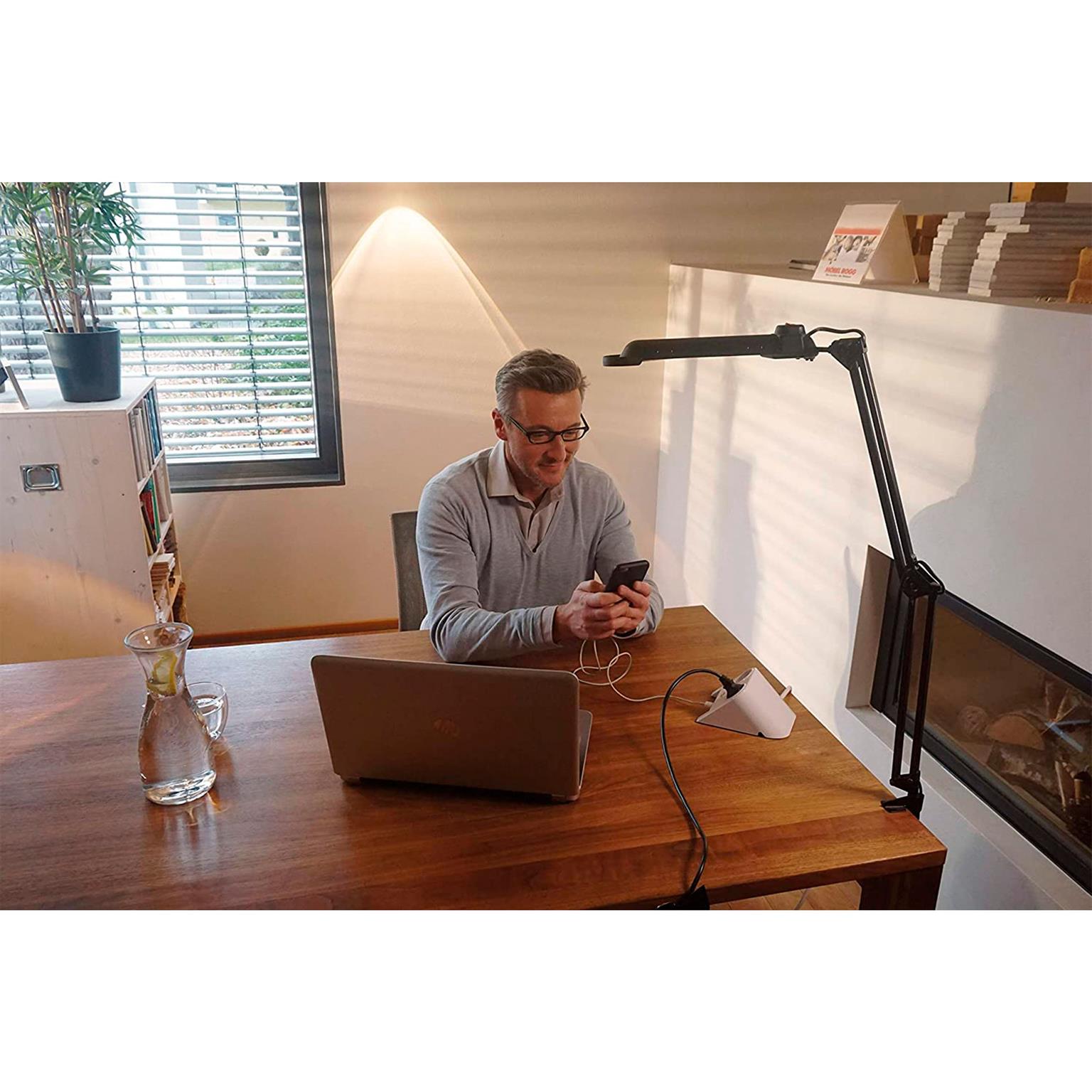 brennenstuhl Desktop-Power Steckdosenleiste 2-fach – Tischsteckdosenleiste, USB-Steckdosenleiste, 1,8m Kabel – Weiteres Produktbild 1