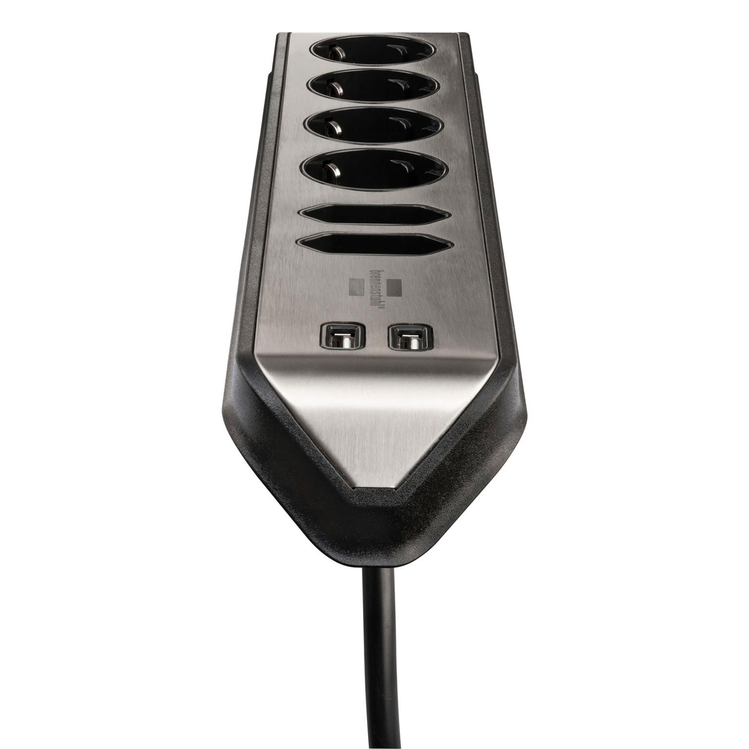 brennenstuhl Eck-Steckdosenleiste – 4x Schutzkontakt, 2x Euro und 2x USB Ladebuchsen, estilo Serie – Weiteres Produktbild 4 brennenstuhl Eck-Steckdosenleiste – 4x Schutzkontakt, 2x Euro und 2x USB Ladebuchsen, estilo Serie – Weiteres Produktbild 4