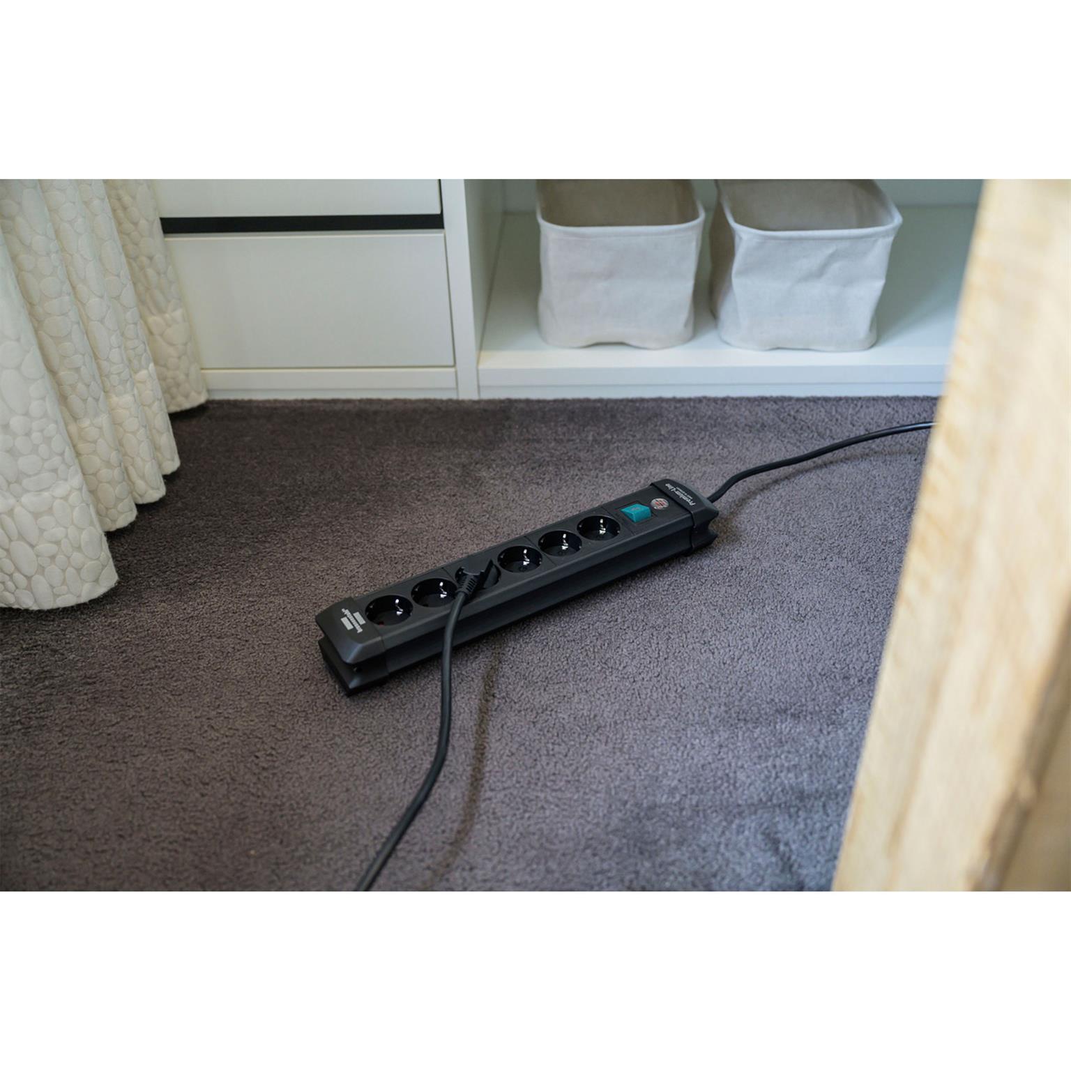brennenstuhl Premium-Line Steckdosenleiste 6-fach – Steckdosenleiste 6-fach mit 3m Kabel und Schalter – Weiteres Produktbild 6