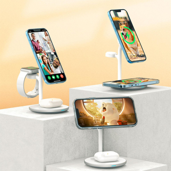 Choetech Induktionsladegerät/Ständer – MagSafe-kompatibel, für iPhone, Apple Watch, AirPods – Weiteres Produktbild 8