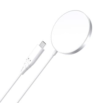Choetech Magnetisches kabelloses Ladegerät 15W MagSafe – Schnelles und stabiles Aufladen mit Qi-Technologie – Weiß